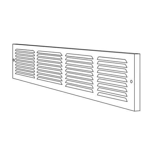 Shoemaker Stamped Face Baseboard Return Air Grille - Cheap Fitting