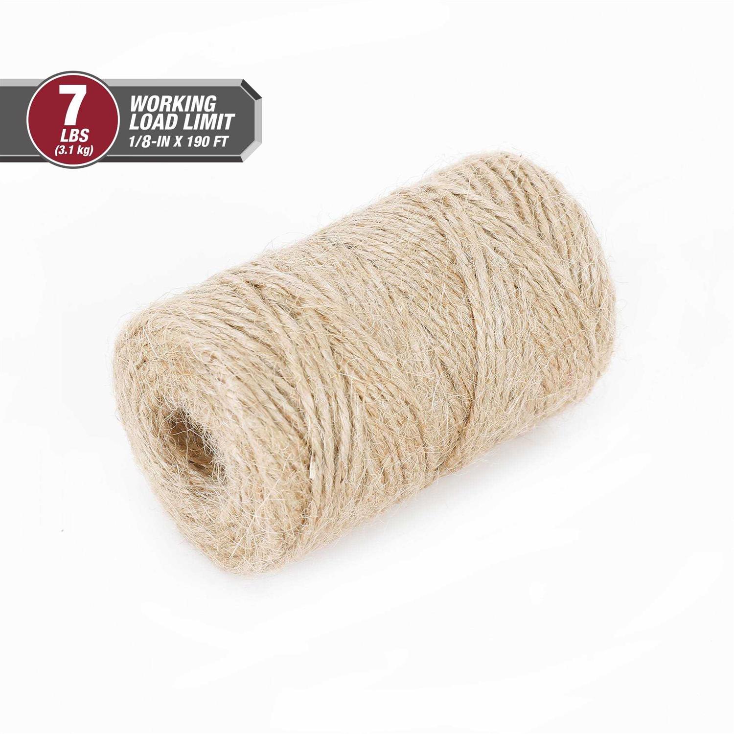 Hyper Tough 190′ Jute Twine Natural - Cheap Fitting