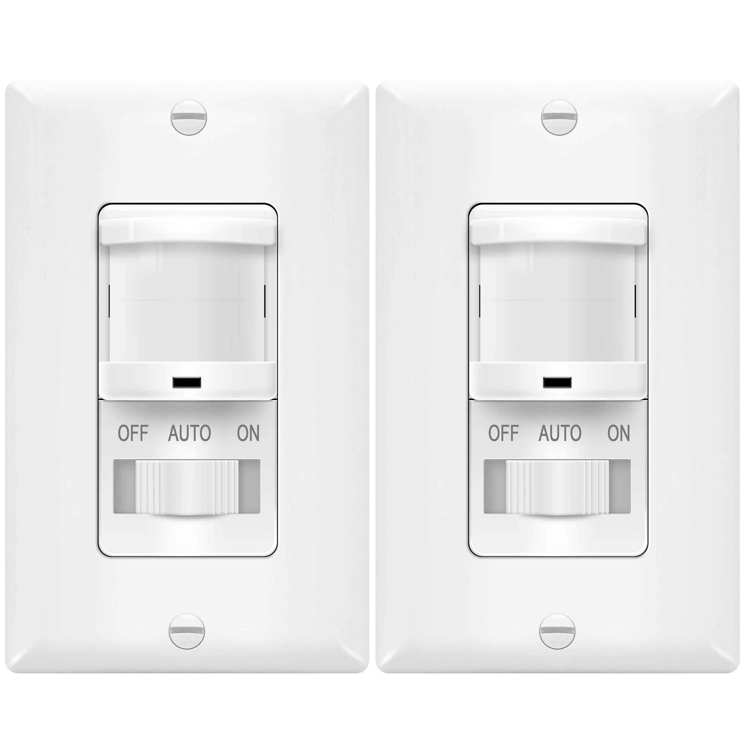 TOPGREENER in-Wall PIR Motion Sensor Light Switch Occupancy Sensor Switch - Cheap Fitting
