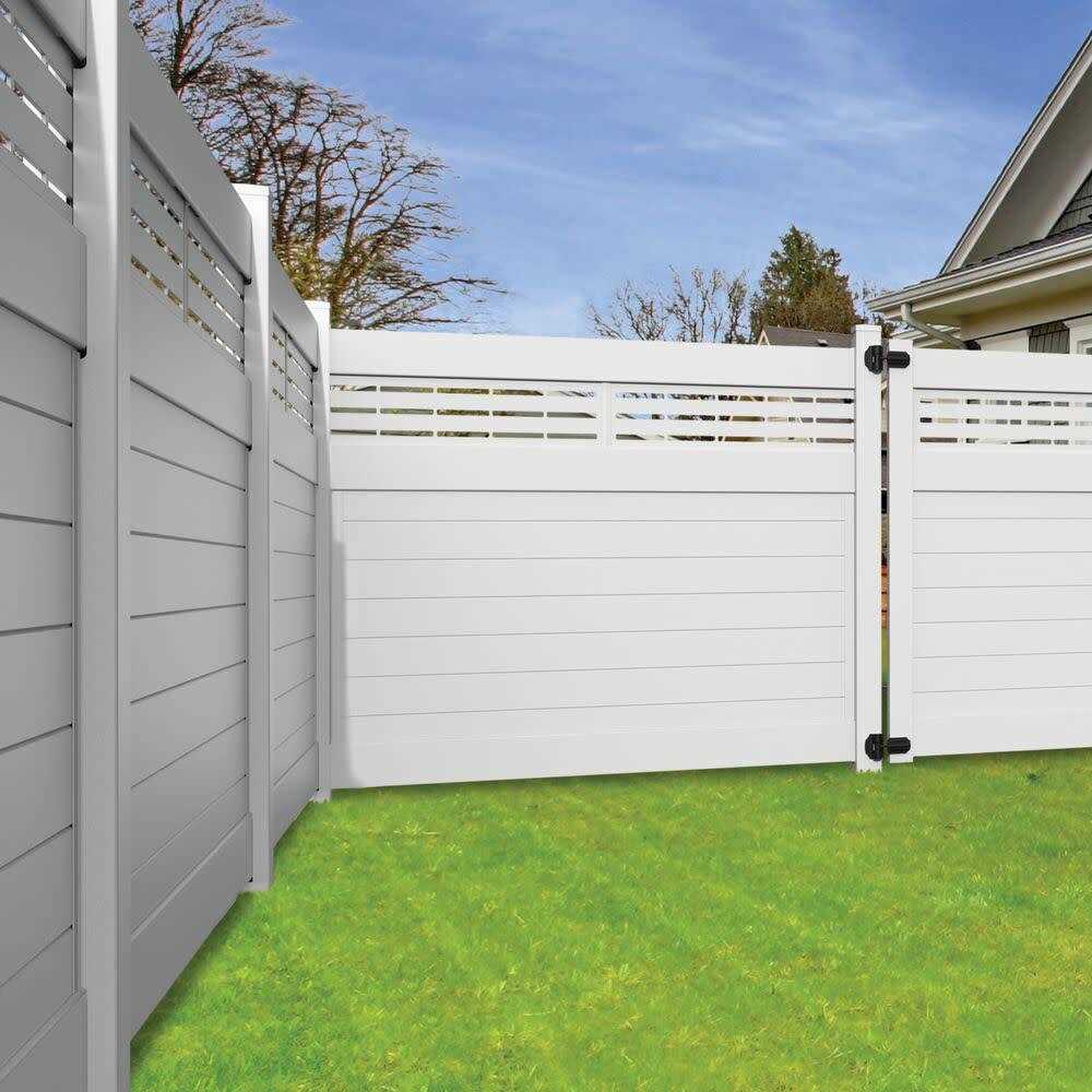 Barrette Outdoor Living Horizontal Fence Boardwalk DSP 5 in. x 5 in. x 108 in. Vinyl Corner Post - Cheap Fitting