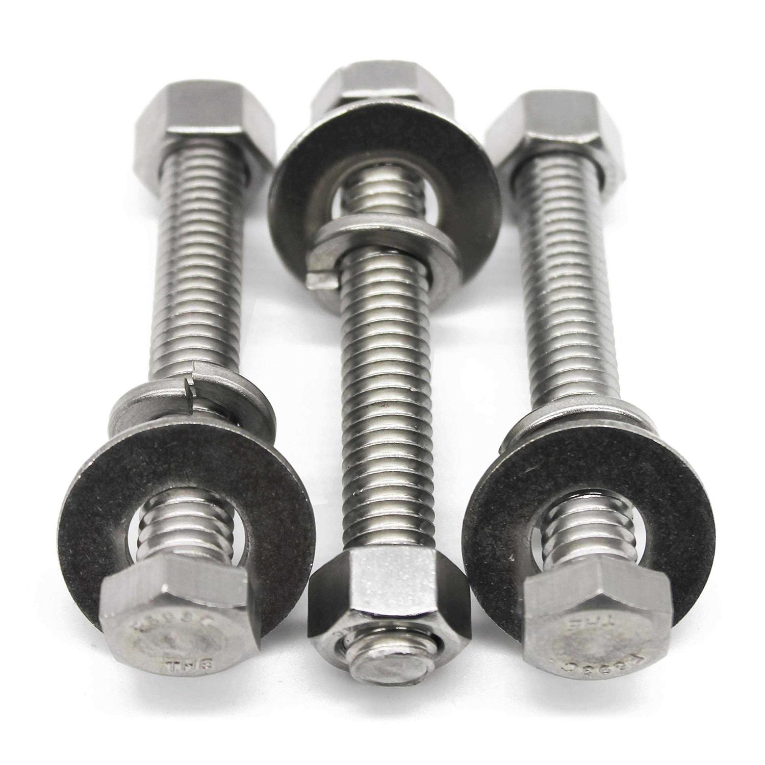 Fullerkreg Stainless Steel Hex Head Screws Bolts Nuts Flat & Lock Washers - Cheap Fitting
