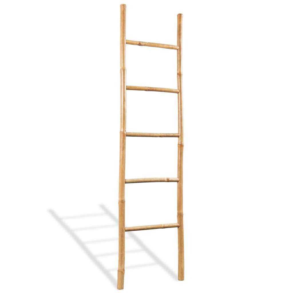 vidaXL Towel Ladder with 5 Rungs Bamboo 59 - Cheap Fitting