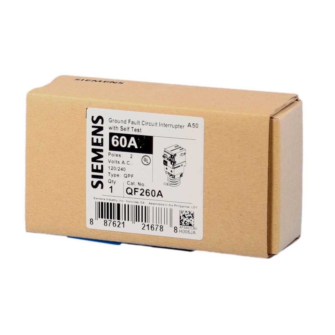 Siemens QF260A 2 Pole Circuit Breaker - Cheap Fitting