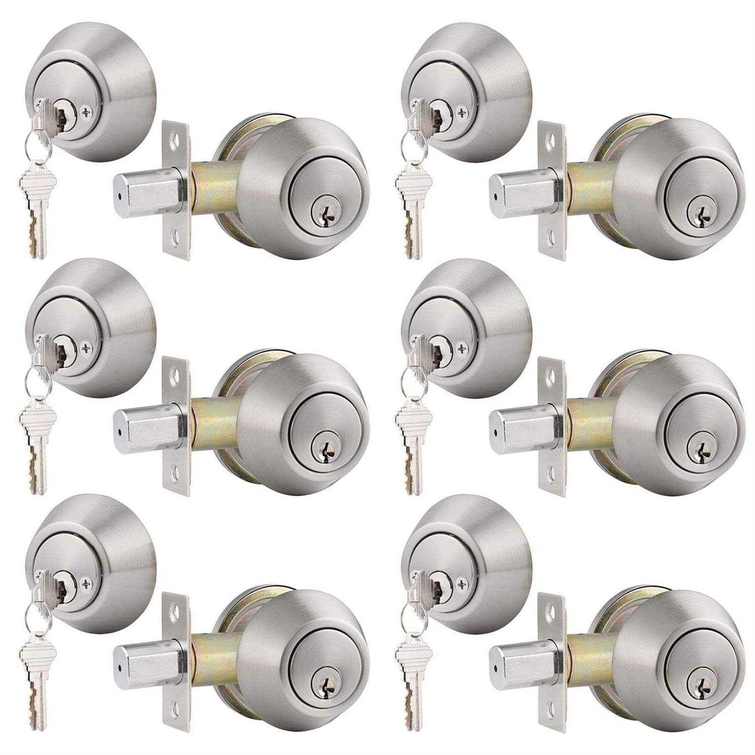gobrico Keyed Alike Double cylinder Deadbolts Door Same Key - Cheap Fitting