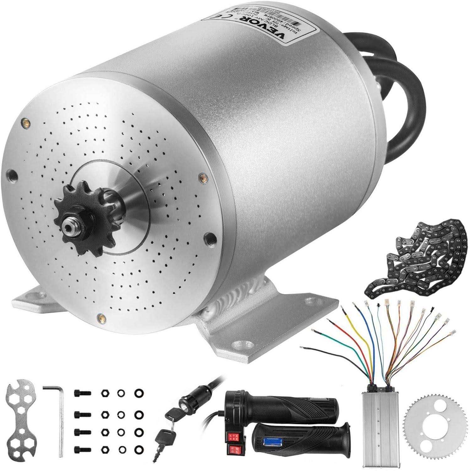 VEVOR Electric Brushless Dc Motor 72V 3000W Brushless Electric Motor 4900RPM Brushless Motor Kit ZLDJWSL72V3KW2BSJV0 - Cheap Fitting