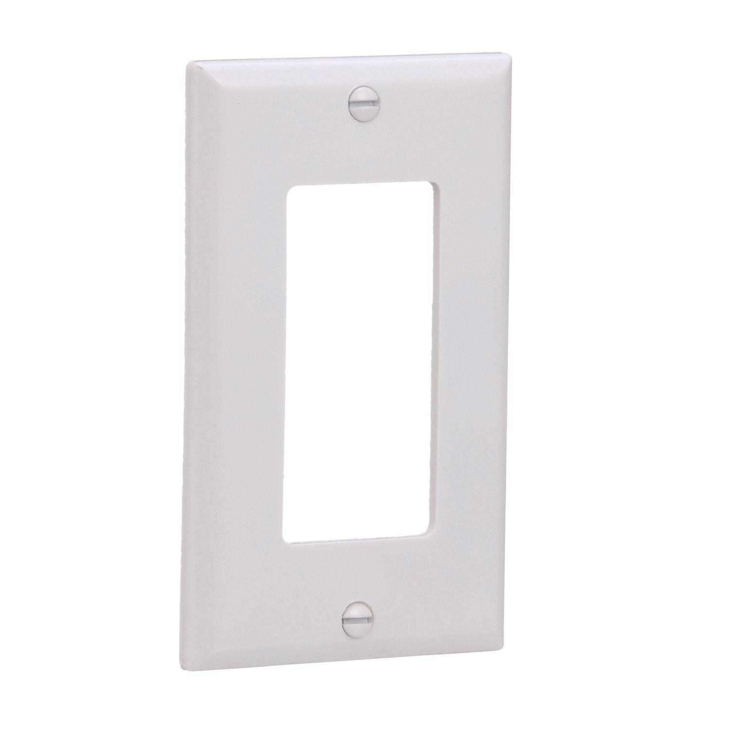 Eaton 1-Gang White Decorator Standard Wall Plate - Cheap Fitting
