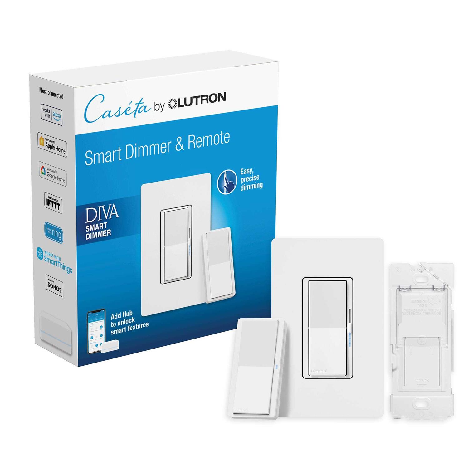 Lutron Diva 3-Way Smart Dimmer Switch Kit 3014618 - Cheap Fitting