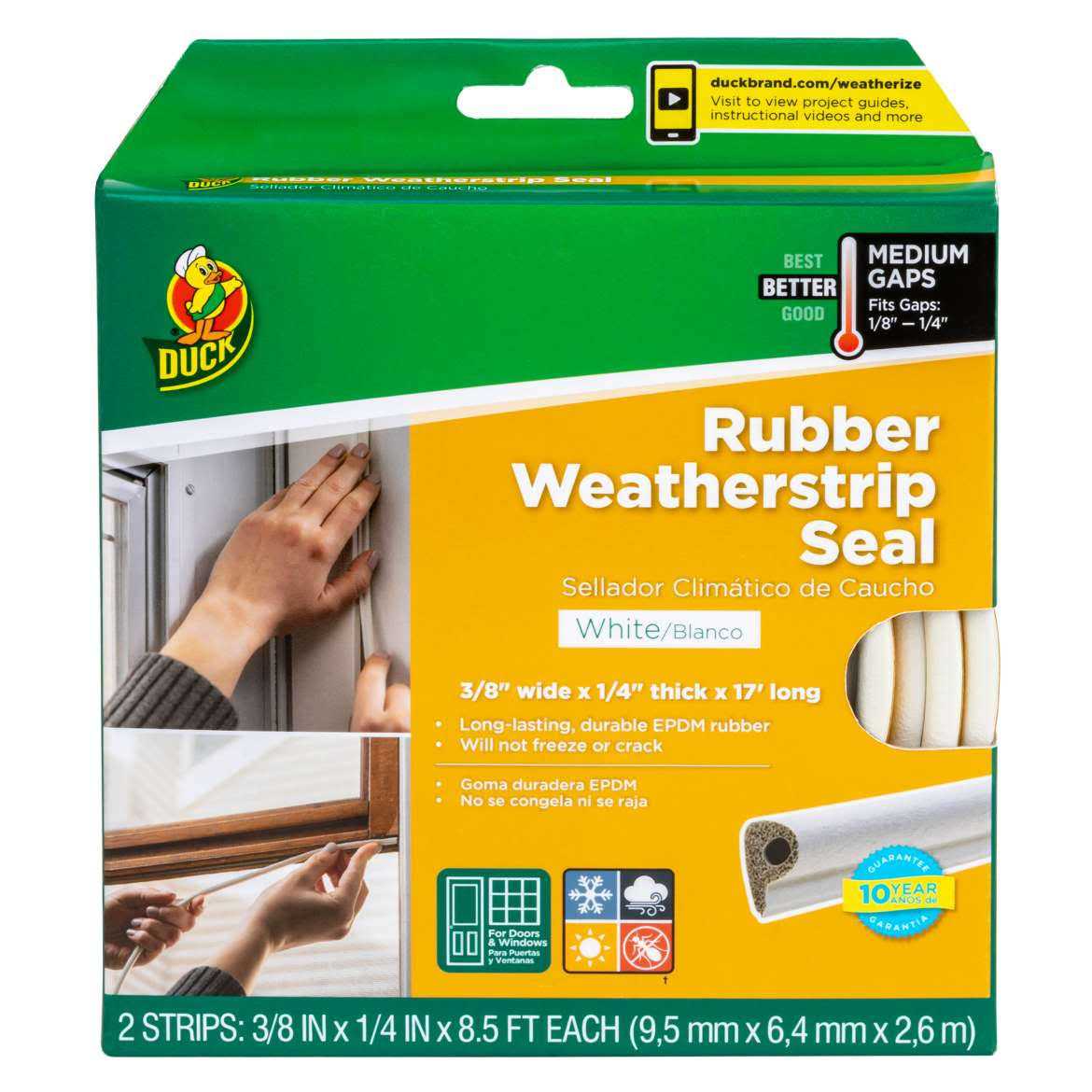 Duck Heavy-Duty Gap Rubber Weatherstrip Seal - Cheap Fitting