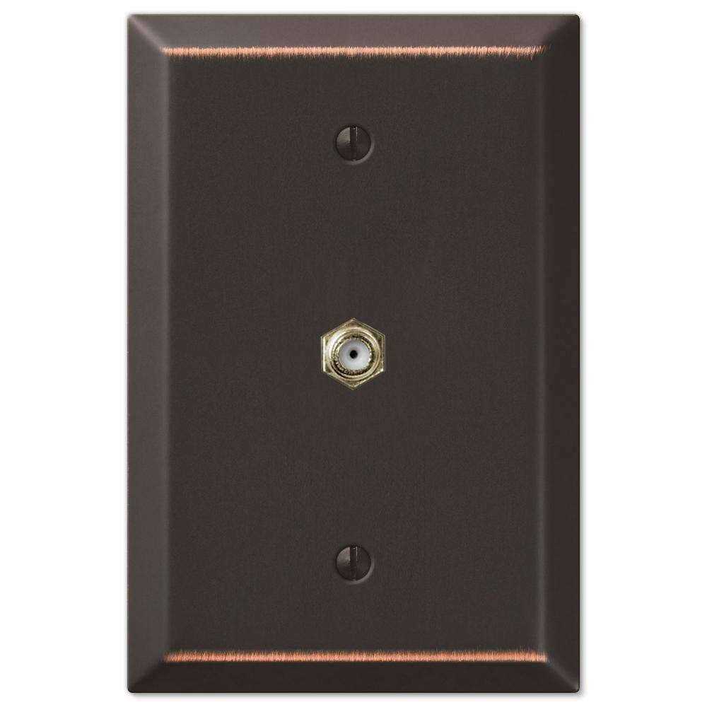Amerelle Oversized Aged Bronze Steel Single Rocker Wallplate 463RDB - Cheap Fitting