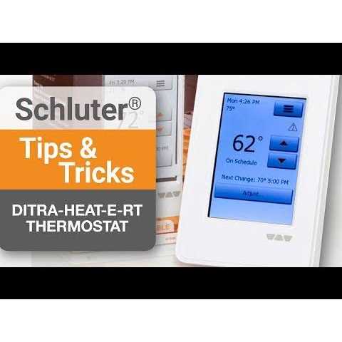Schluter Ditra Heat Touchscreen Programmable Floor Heating Thermostat 120v240v - Cheap Fitting