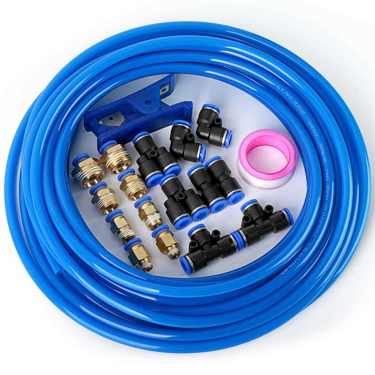 TAILONZ PNEUMATIC OD ID Polyurethane PU Air Hose Pipe Tube Kit 10 Meter 32.8ft - Cheap Fitting