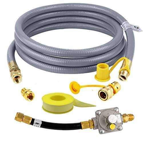 Dozont 710-0003 Propane Natural Gas Conversion Kit Compatible with Kitchen-aid Propane Gas Grill, 710-0003 Natural Gas Hose and Regulator - Cheap Fitting