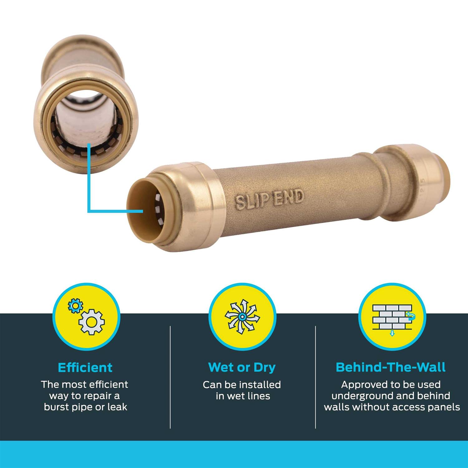 Sharkbite Slip Coupling - Cheap Fitting