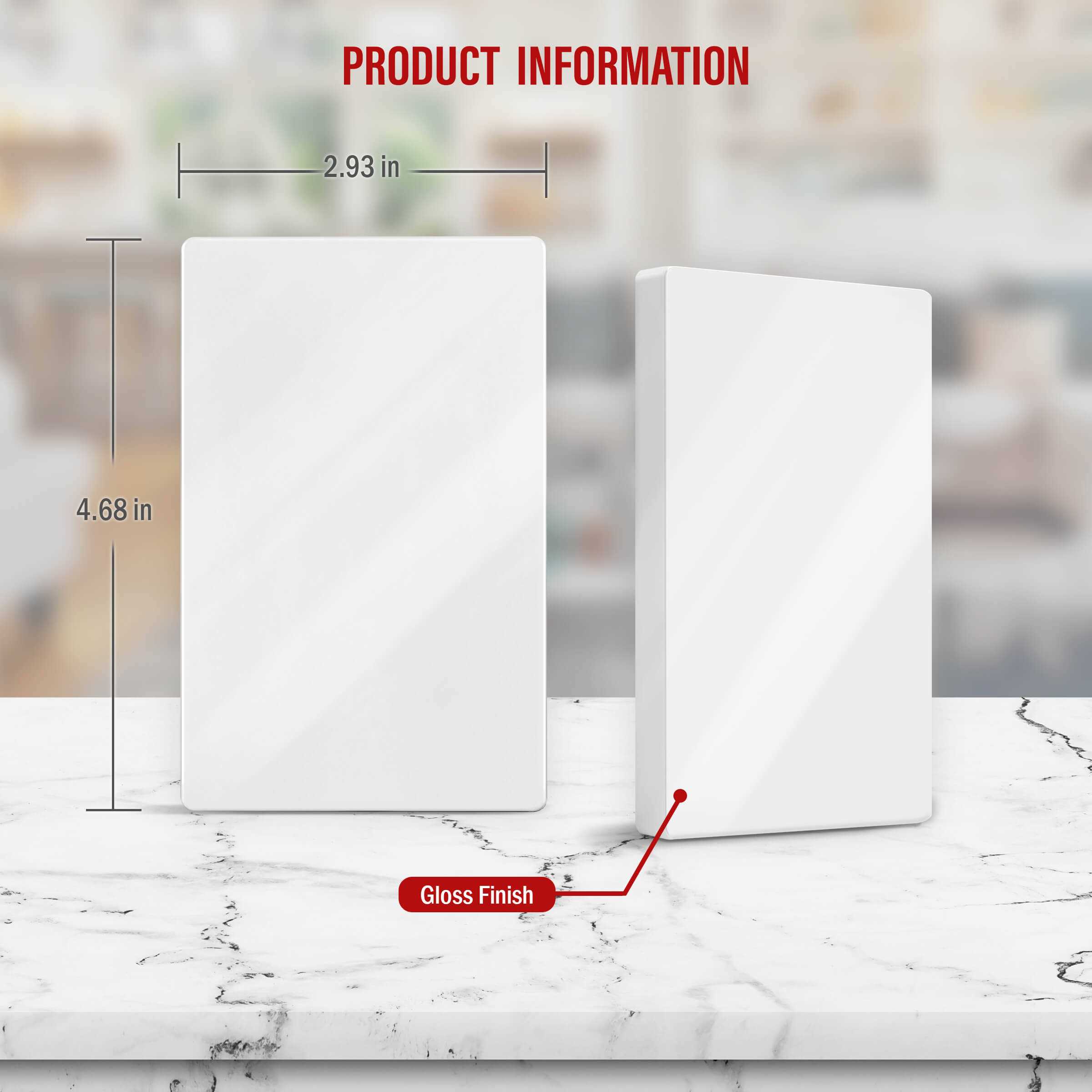 Enerlites Screwless Blank Wall Plate Child Safe Blank Device Outlet Cover - Cheap Fitting