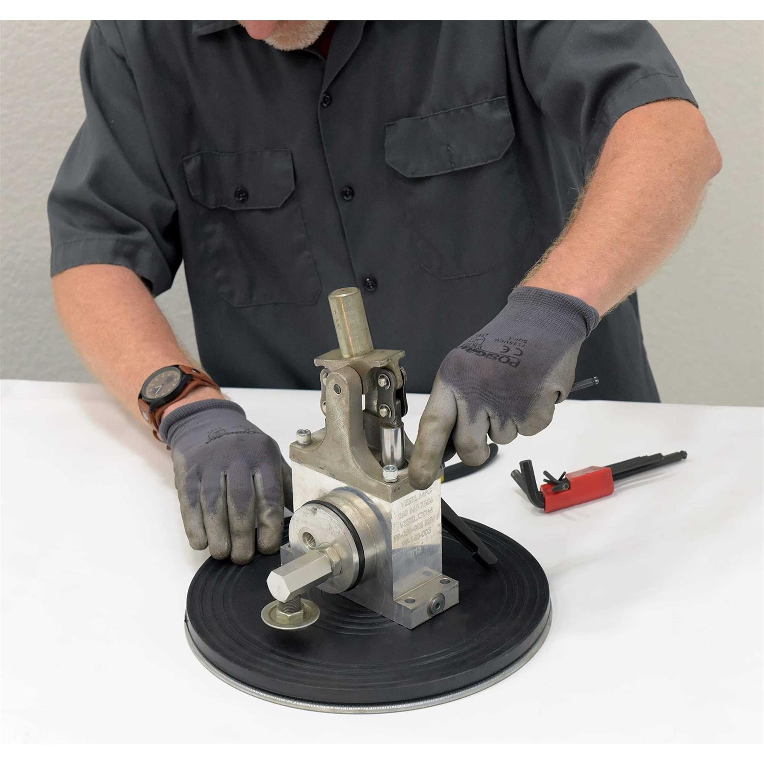 Vestil TT-12-7/8 Manual 12 Diameter Turntable 7/8H 500 Lb. Capacity - Cheap Fitting