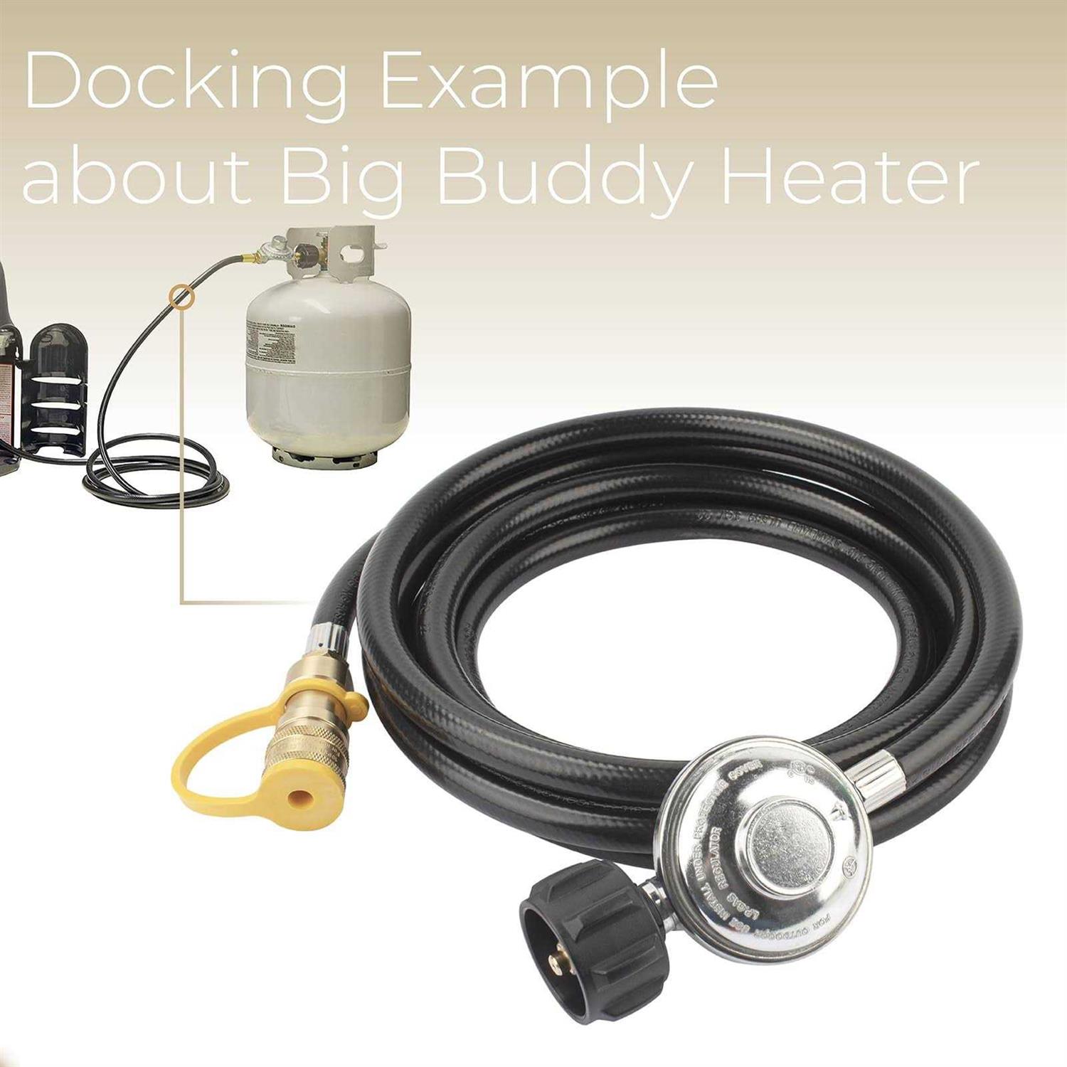 F271803 Buddy Heater Adapter Hose Replacement for Mr. Heater F271803 12ft Big Buddy Hose with Regulator - Cheap Fitting