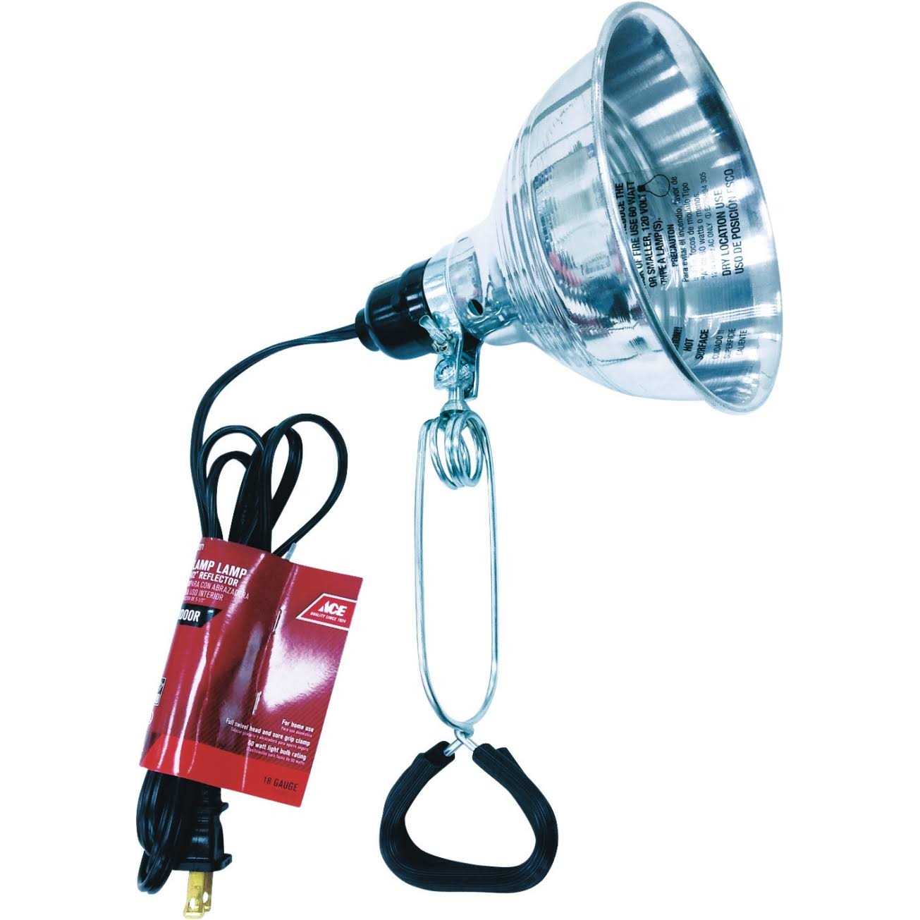 Ace 5.5 in. 60 w Clamp Light - Cheap Fitting