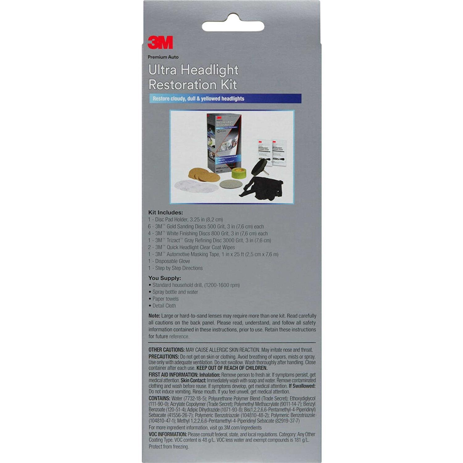 3M Ultra Headlight Restoration Kit 39195 - Cheap Fitting