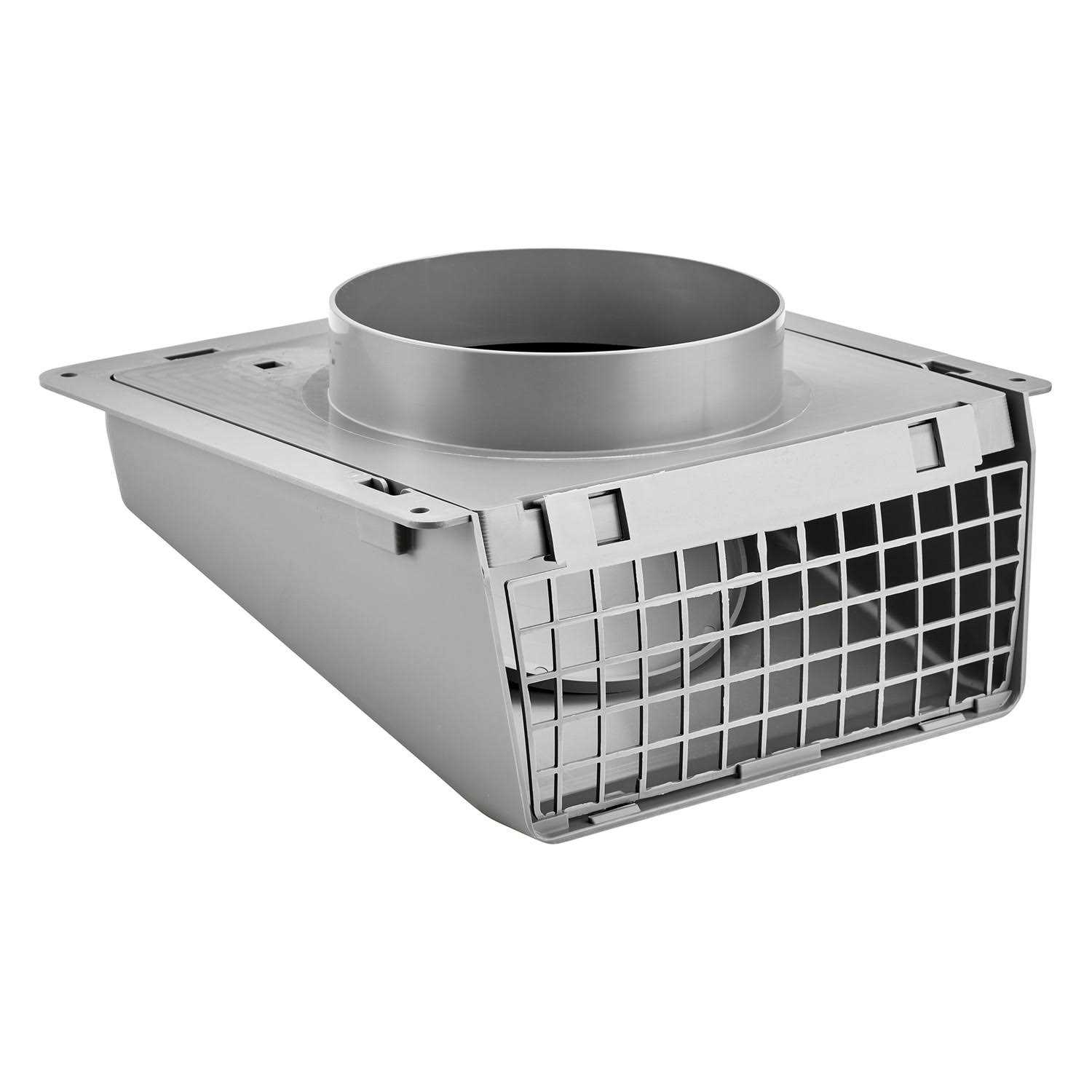 Lambro 389G 8-in. Gray Plastic Wall Cap - Cheap Fitting