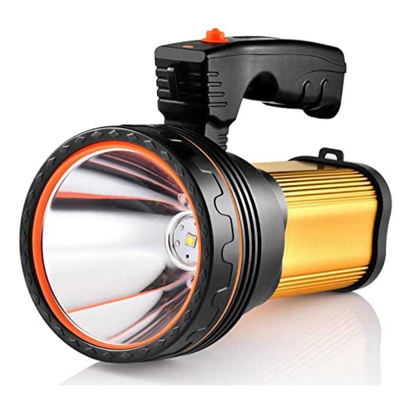 CSNDICE 35W Rechargeable Handheld Flashlights High Lumens Spotlight 9000 Lumens - Cheap Fitting