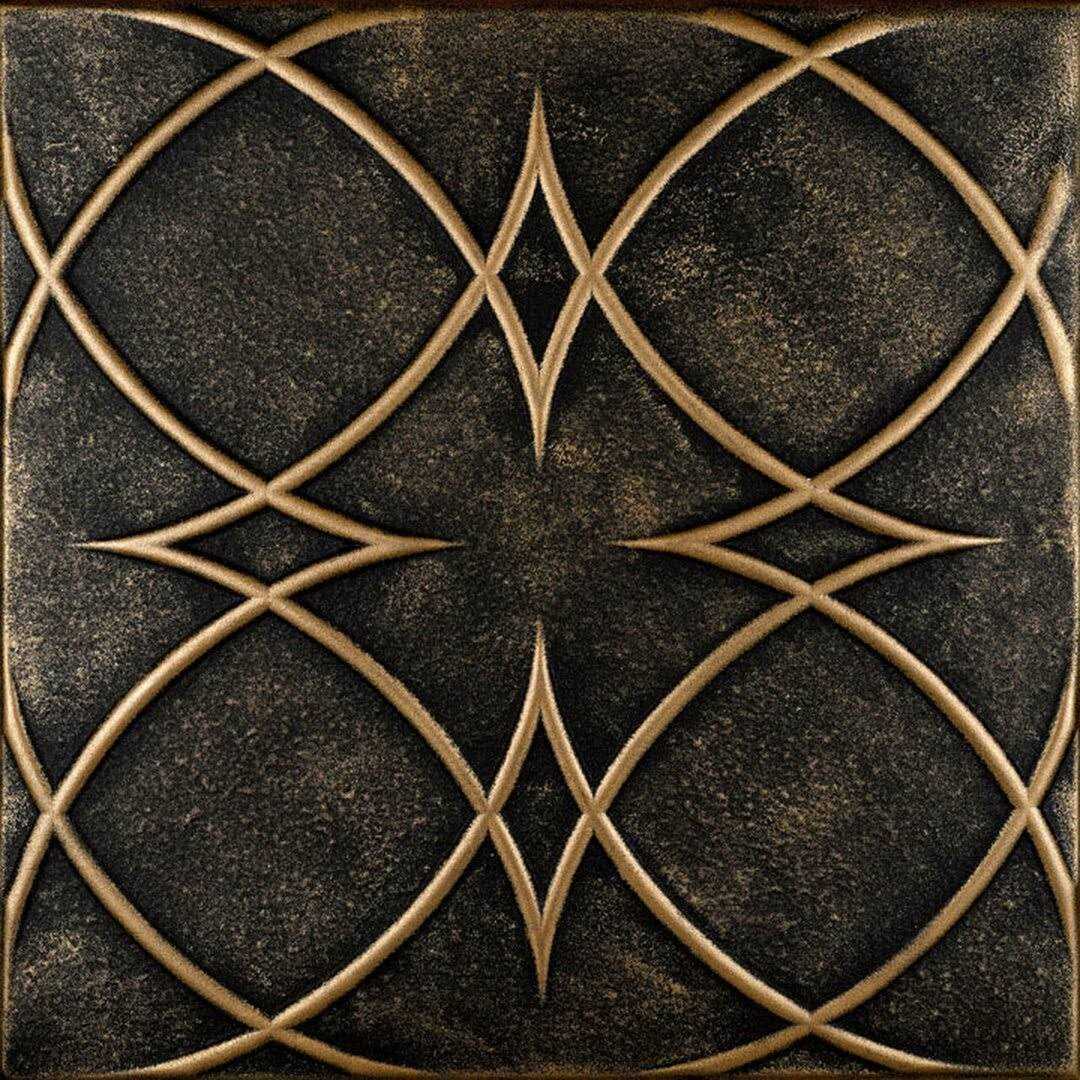 Circles and Stars 1.6 ft. x 1.6 ft. Polystyrene Glue-up Ceiling Tile A La Maison Ceilings - Cheap Fitting