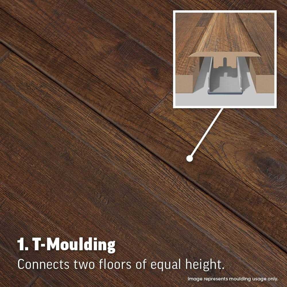 Project Source 0.75-in T x 2.37-in W x 78.7-in L Laminate Wood Multi-purpose Floor Moulding - Cheap Fitting