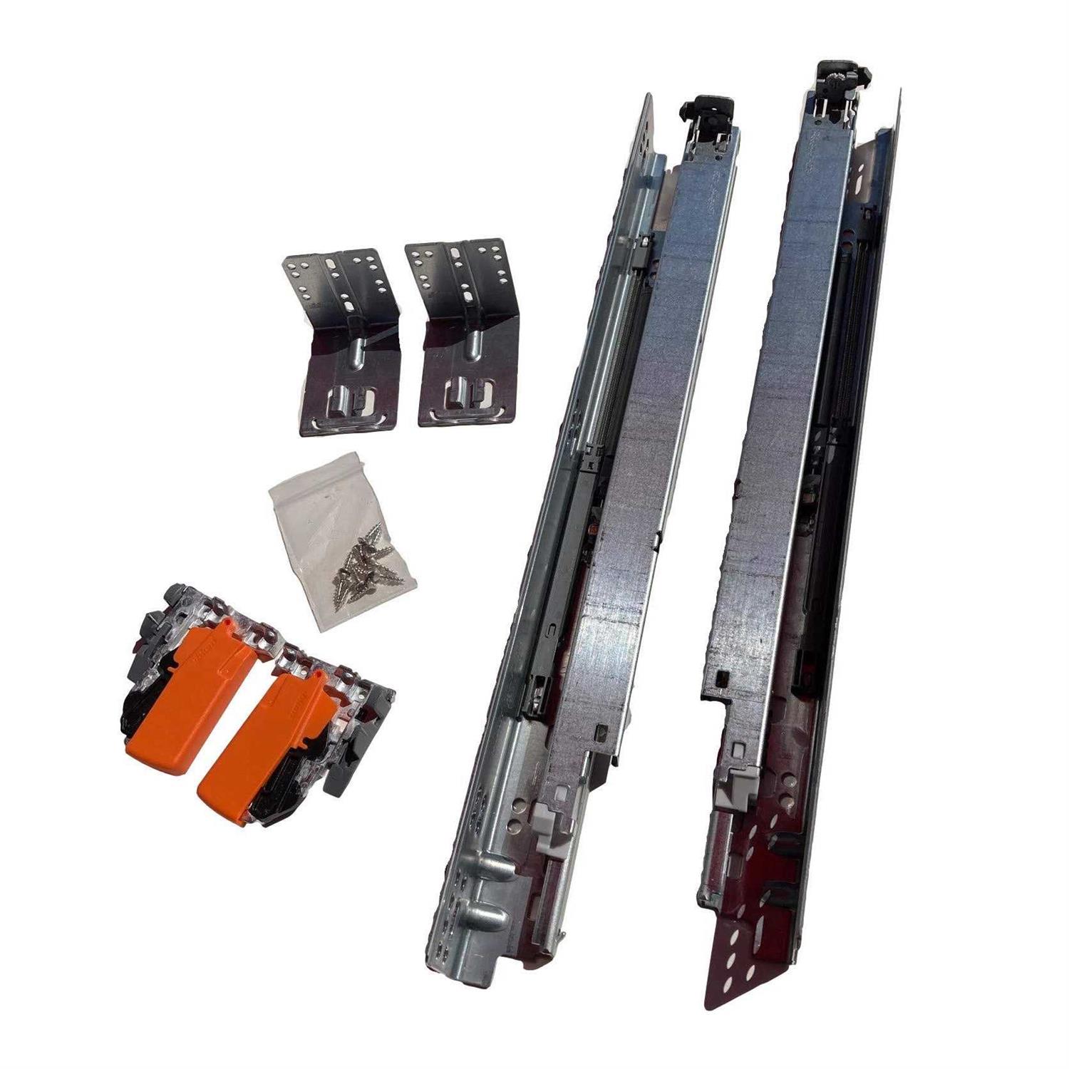 blum tandem plus blumotion drawer slides complete pair, with runners 563h, locking devices, rear mounting brackets and screws - Cheap Fitting