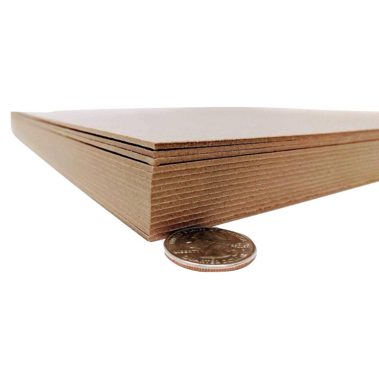 Logic Dealz 12 x 12 Inches 70 Point Kraft Heavy Duty Chipboard Sheets - Cheap Fitting