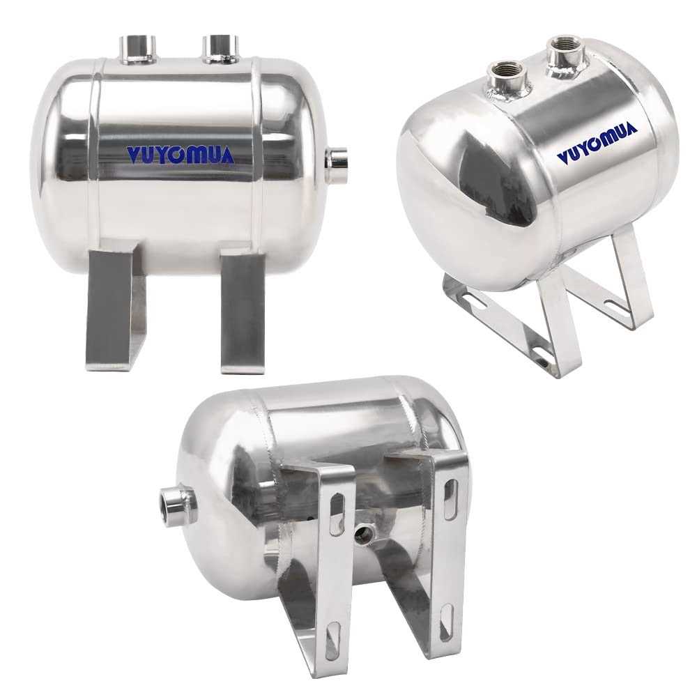 VUYOMUA 304 Stainless Steel High Pressure Mini Small Portable Air Tank Air Reservoir Water Storage Tank - Cheap Fitting