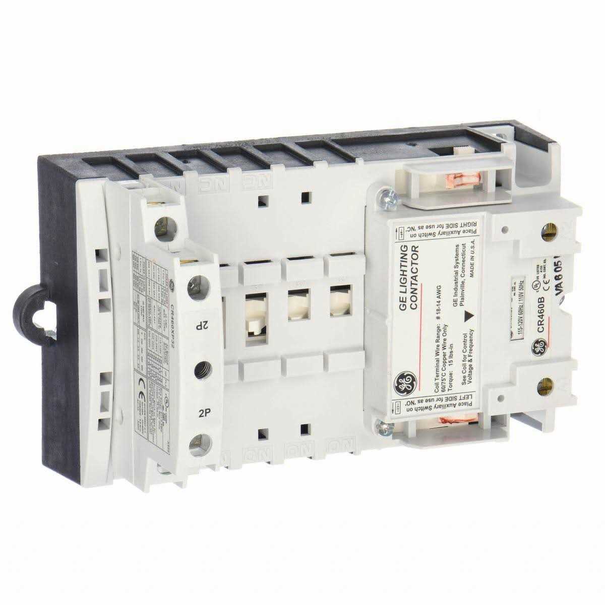 Ge 120Vac Electrically Held Lighting Contactor 2P 30A CR463L20AJA - Cheap Fitting