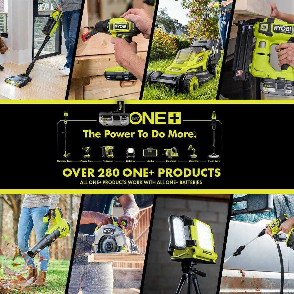 RYOBI ONE+ 18V Lithium-Ion 2.0 Ah Compact Battery with 6-Port Charger - Cheap Fitting