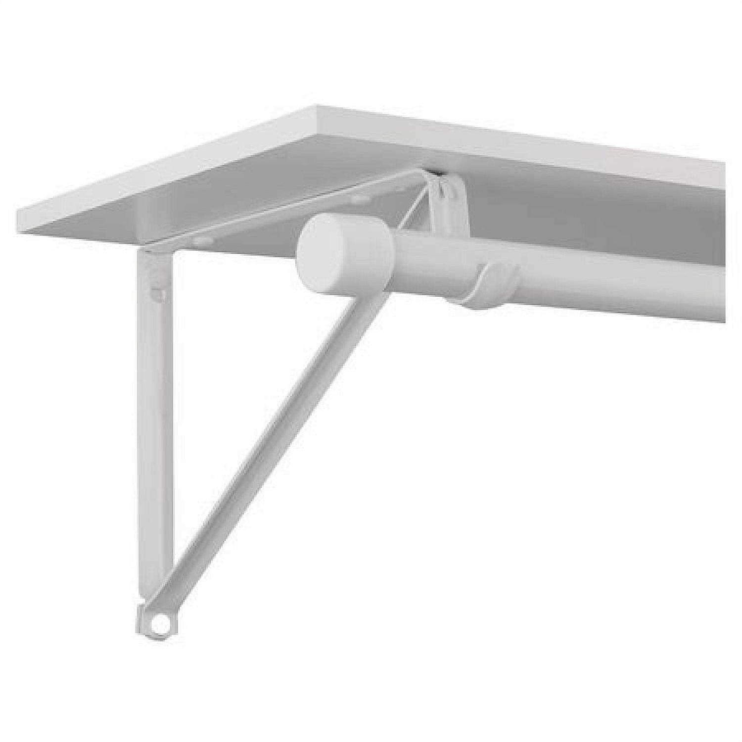Closet Pro CD-0045-WT Shelf and Rod Closet Bracket - Cheap Fitting
