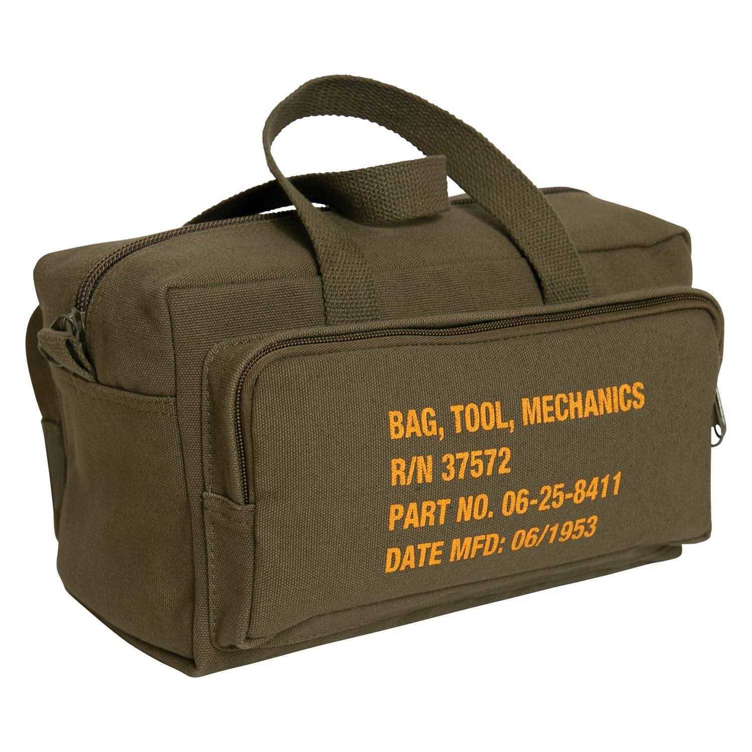 Rothco G.I. Type Zipper Pocket Mechanics Tool Bag With Military Stencil - Cheap Fitting
