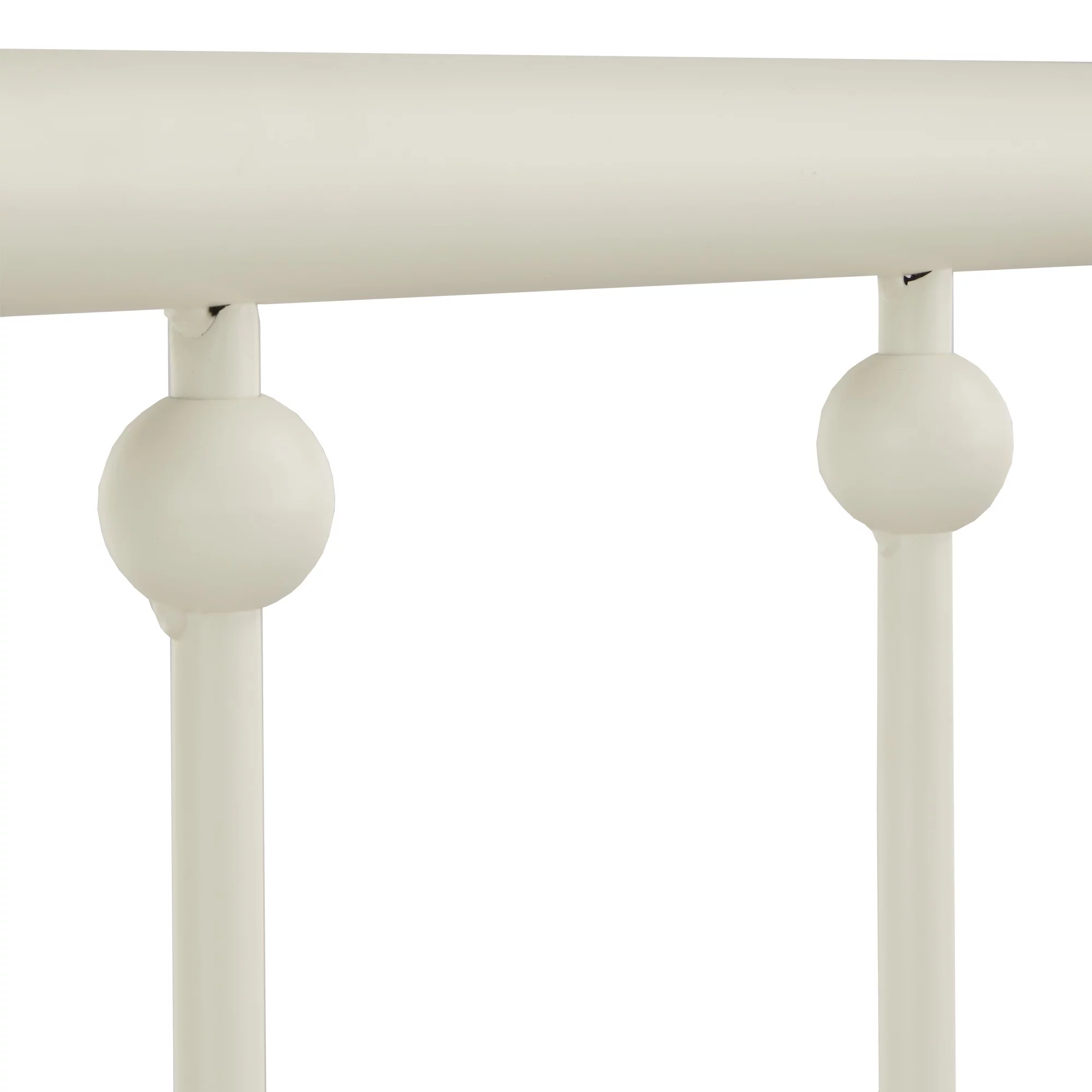 Weston Home Montgomery Spindle Metal Platform Full Bed, White - Cheap Fitting