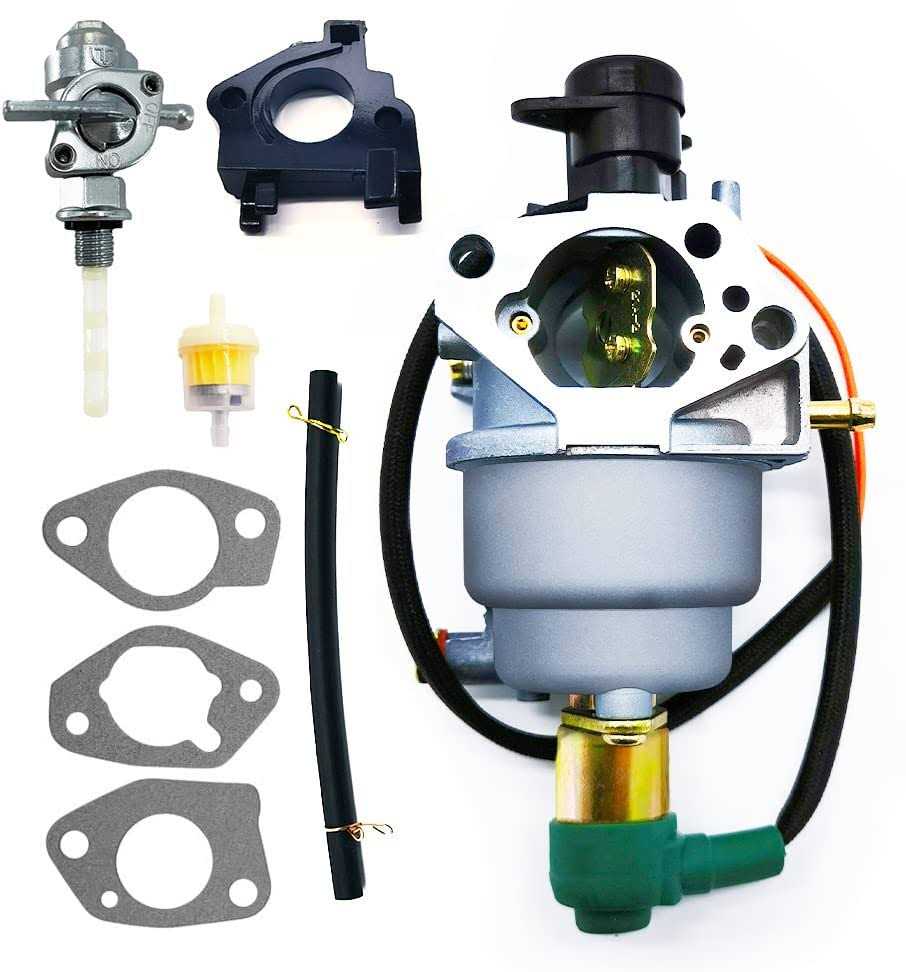 Carburetor Carb for Wen Power Pro 56551 56680 56682 5500 6800 7000E 9000E R390 389CC 390CC 13HP Generator with Fuel Shutoff Valve Line Gasket - Cheap Fitting