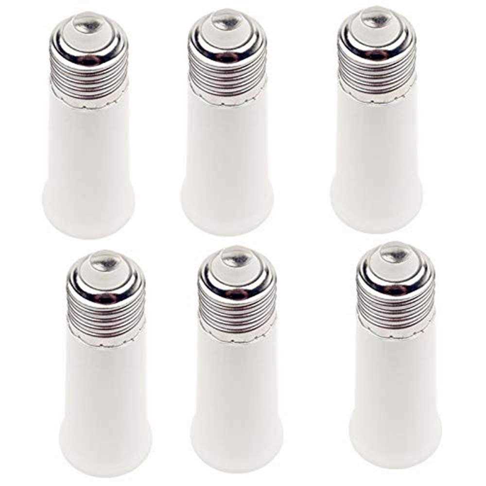 6-Pack Light Socket Extender Adapter E27 to E26 E27 Screw Bulb Base Adapter Converter,Lamp Bulb Socket Lamp Holder Adapter - Cheap Fitting