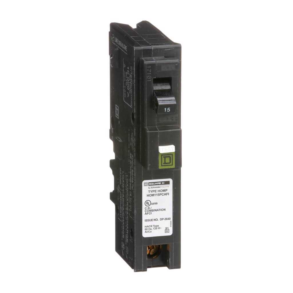 Square-D HOM115PCAFIC Homeline Single Pole Circuit Breaker - Cheap Fitting