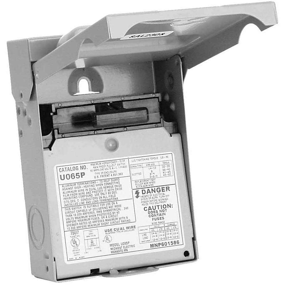 GE Air Conditioning Disconnect Switch U065P - Cheap Fitting