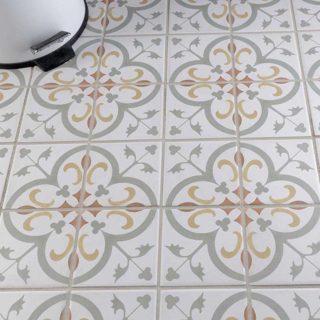 Merola Tile Revival Memory Mini 4 x 4 Ceramic Floor and Wall Tile FRC4REVM - Cheap Fitting