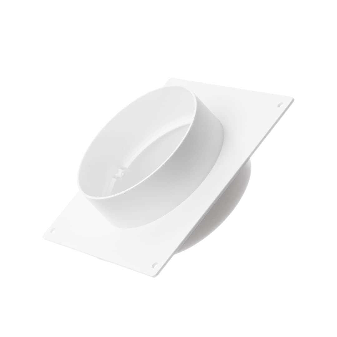 100mm / 4 inch Duct Connector with Flange - Cheap Fitting