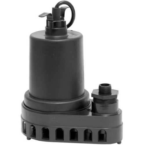 Superior Pump 1/2 HP Submersible Thermoplastic Utility Pump 91570 - Cheap Fitting