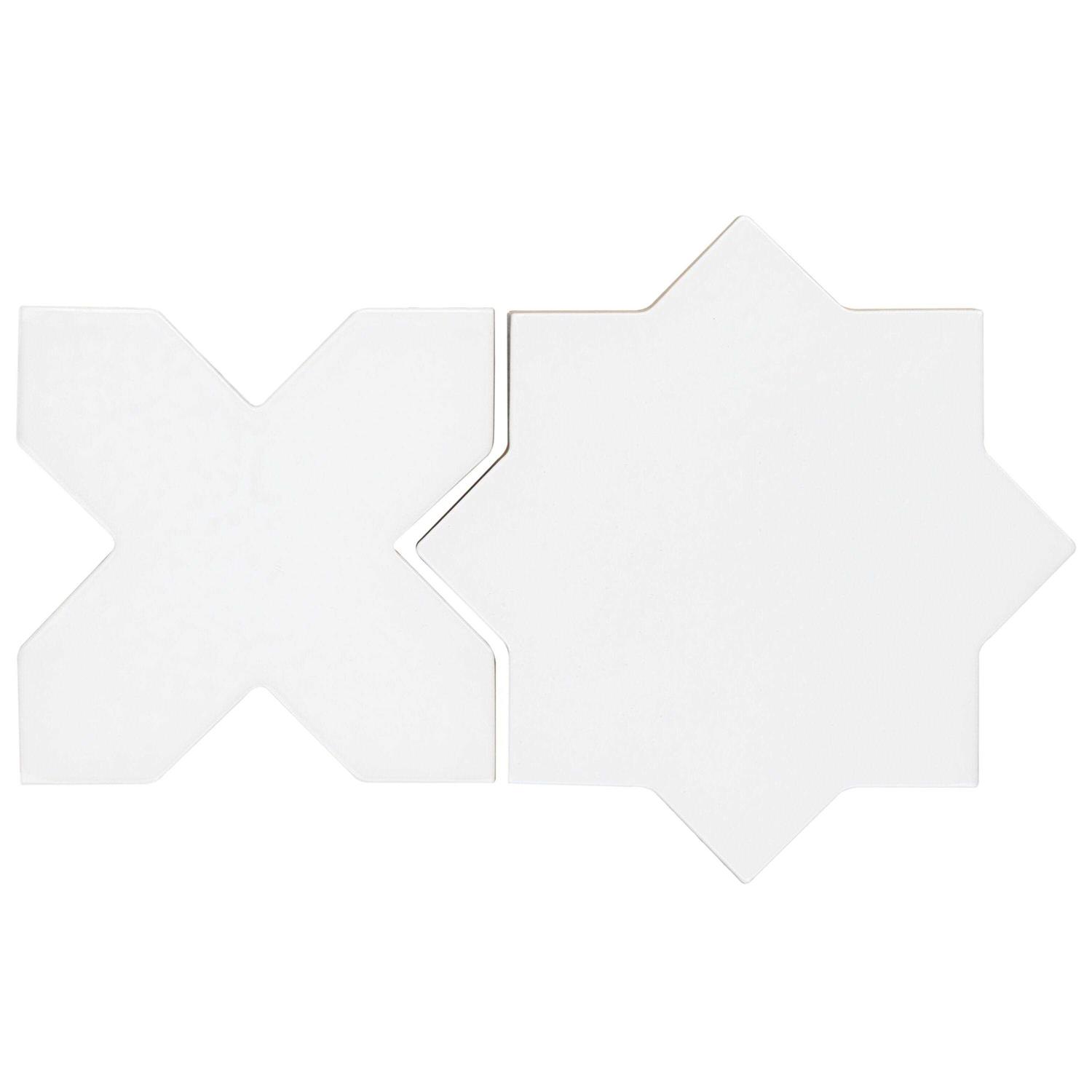 Artmore Tile Noto Star-Crossed Polished White 6-in x 6-in Matte Porcelain Thinset Mortar Floor and Wall Tile EXT3RD108538 - Cheap Fitting