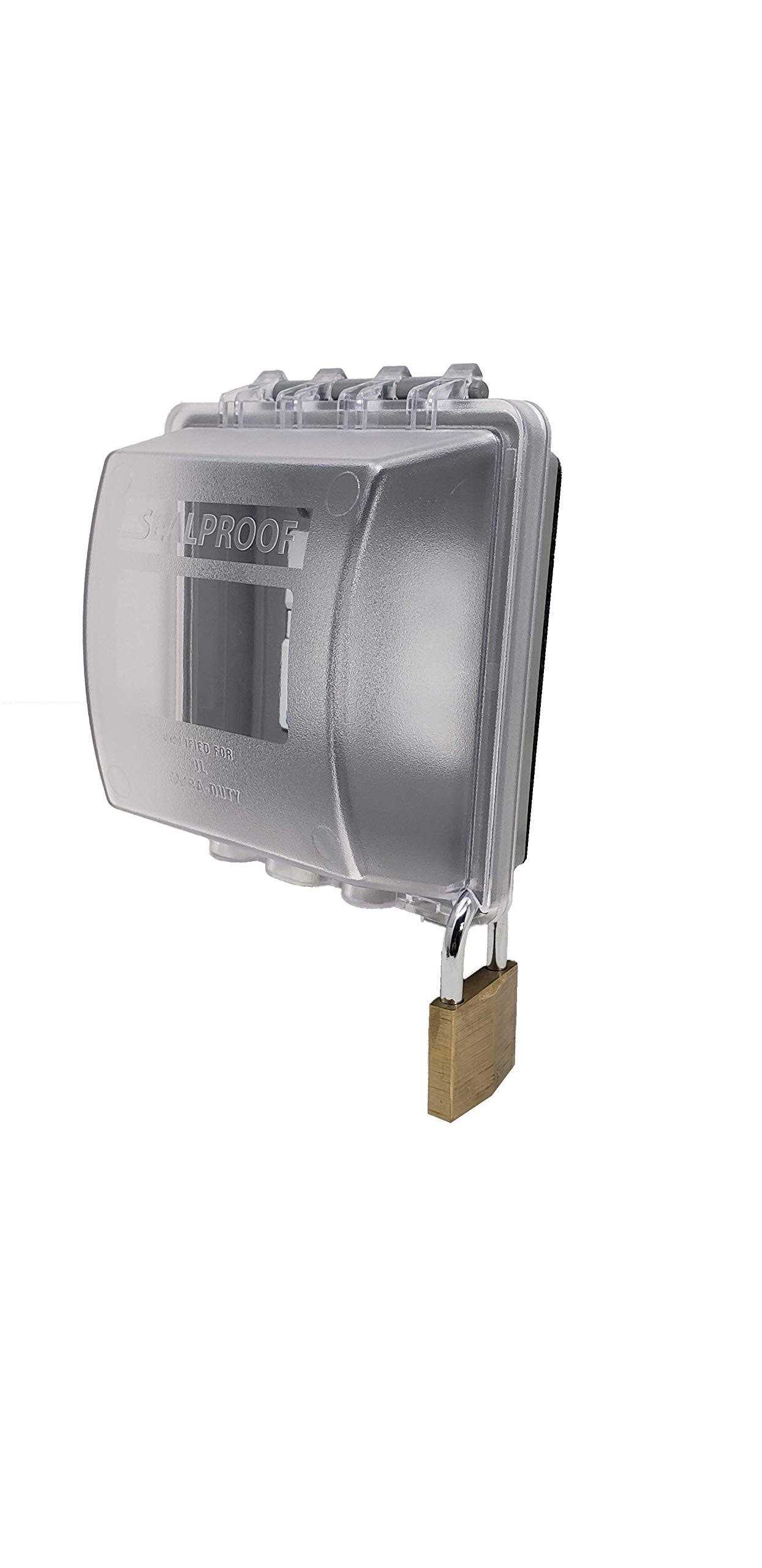Sealproof 2-Gang Weatherproof In Use Outlet Cover Two Gang Outdoor Plug and Receptacle Protector - Cheap Fitting