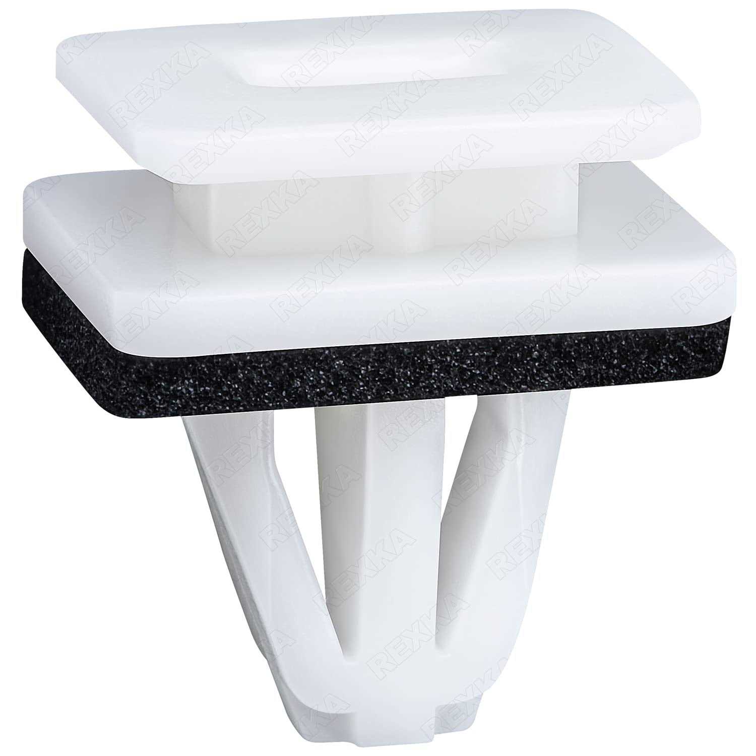 Rexka Front Lower Fender Rocker Molding Retainer Clip Fastener 91504-sp1-003 for Honda Acura Accord Civic Clarity Cr-v Fit Hr-v Insight - Cheap Fitting