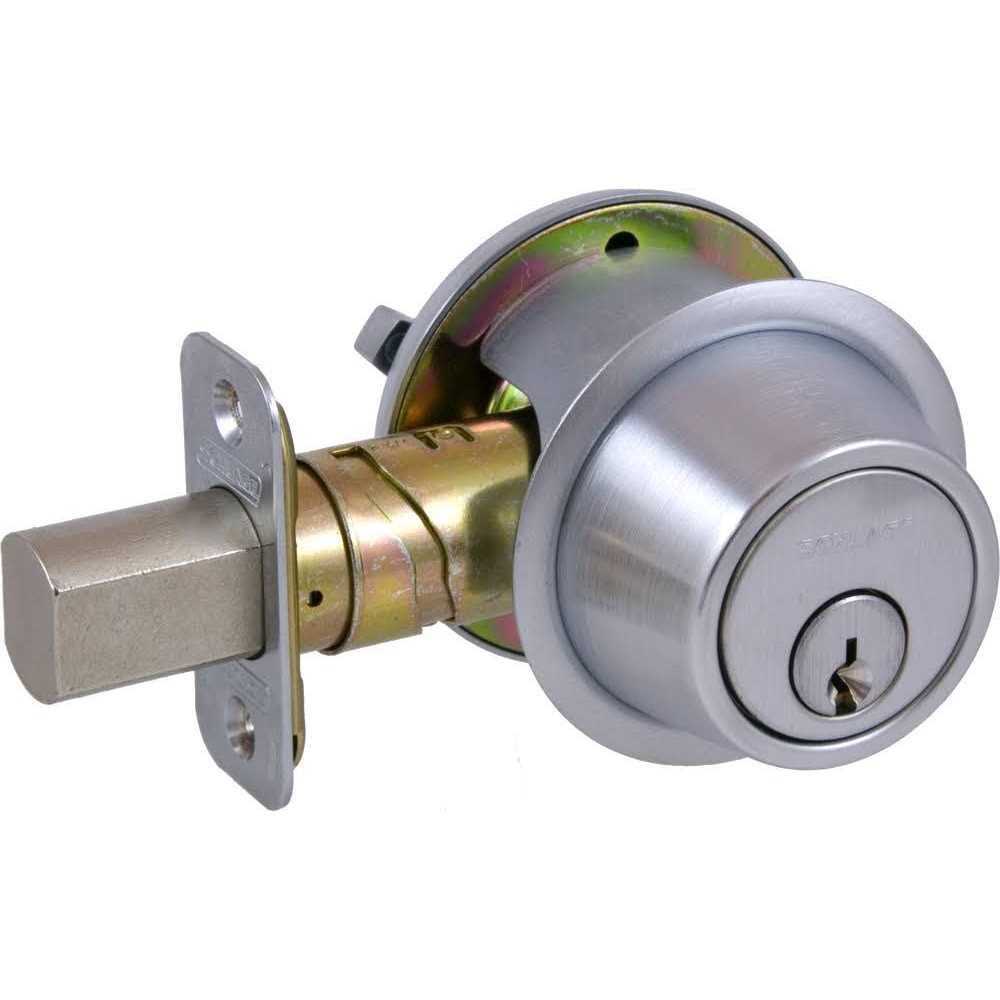 Schlage B560P626 Single Cylinder Deadbolt Satin Chrome - Cheap Fitting