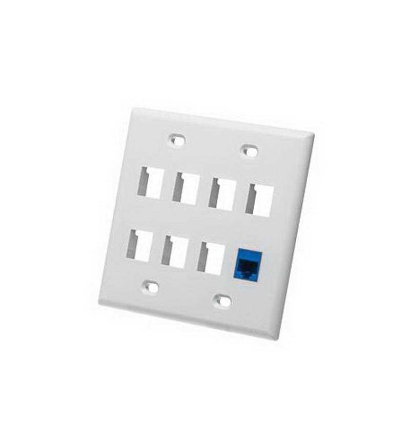 ICC IC107FD8WH 8 Port Face White - Cheap Fitting