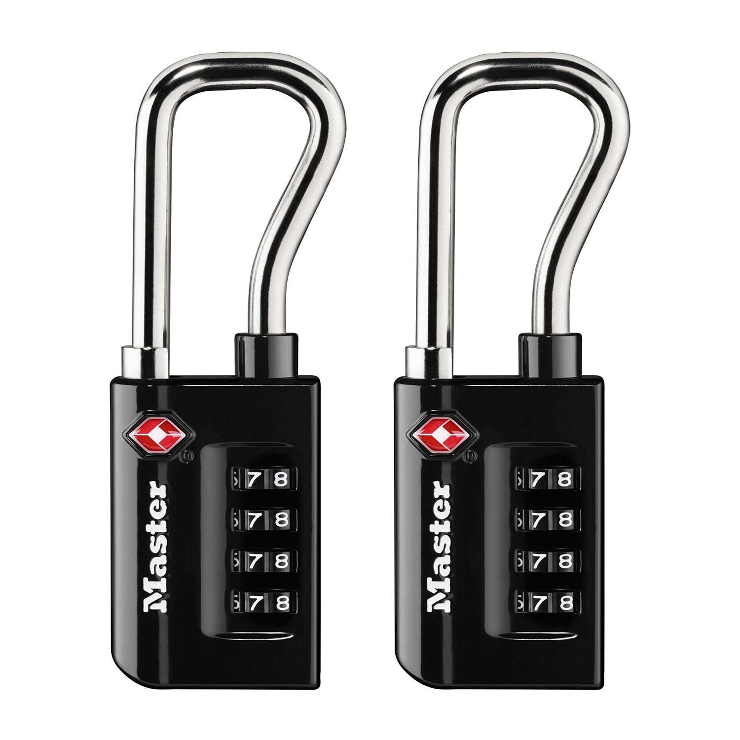 Master Lock Padlock Set Your Own Combination TSA Accepted Luggage Lock 4696T - Cheap Fitting