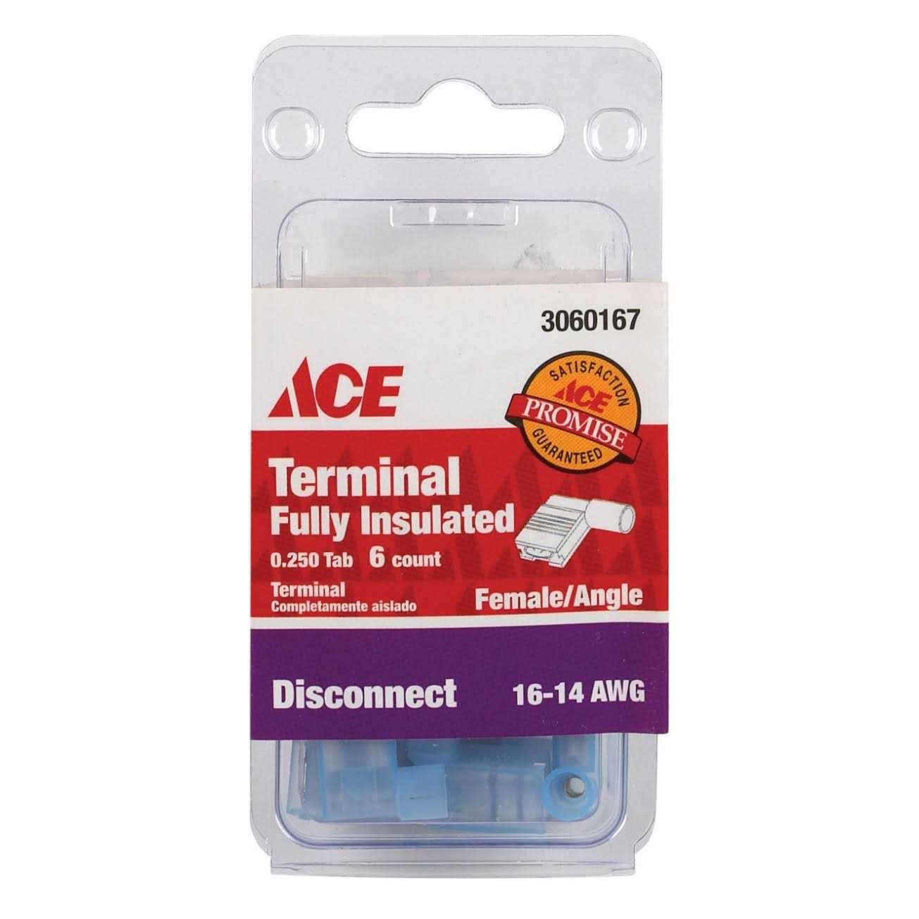 Ace Female Disconnect Blue 6 pk - Cheap Fitting