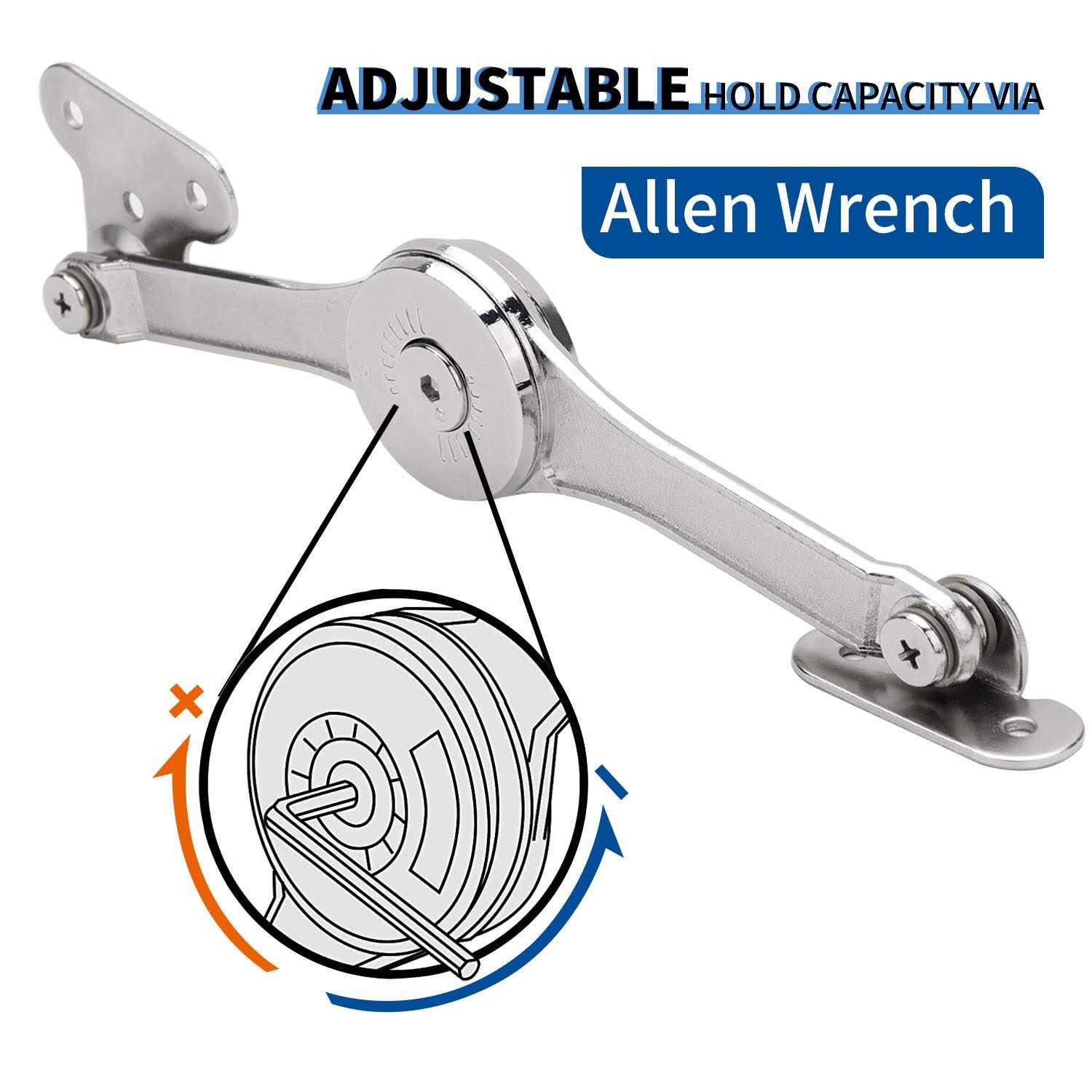 Heavy Duty Lid Support Hinges Soft Close Folding Lid Stay Hinge Keep Lid Hinge Open - Cheap Fitting