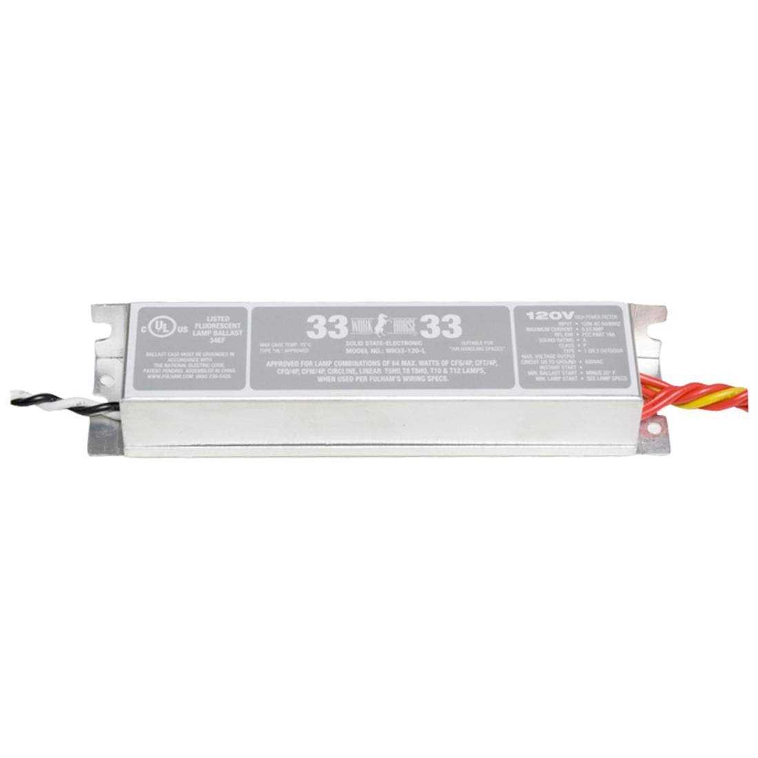 WH33-120-L Fulham WorkHorse Fluorescent Ballast - Cheap Fitting
